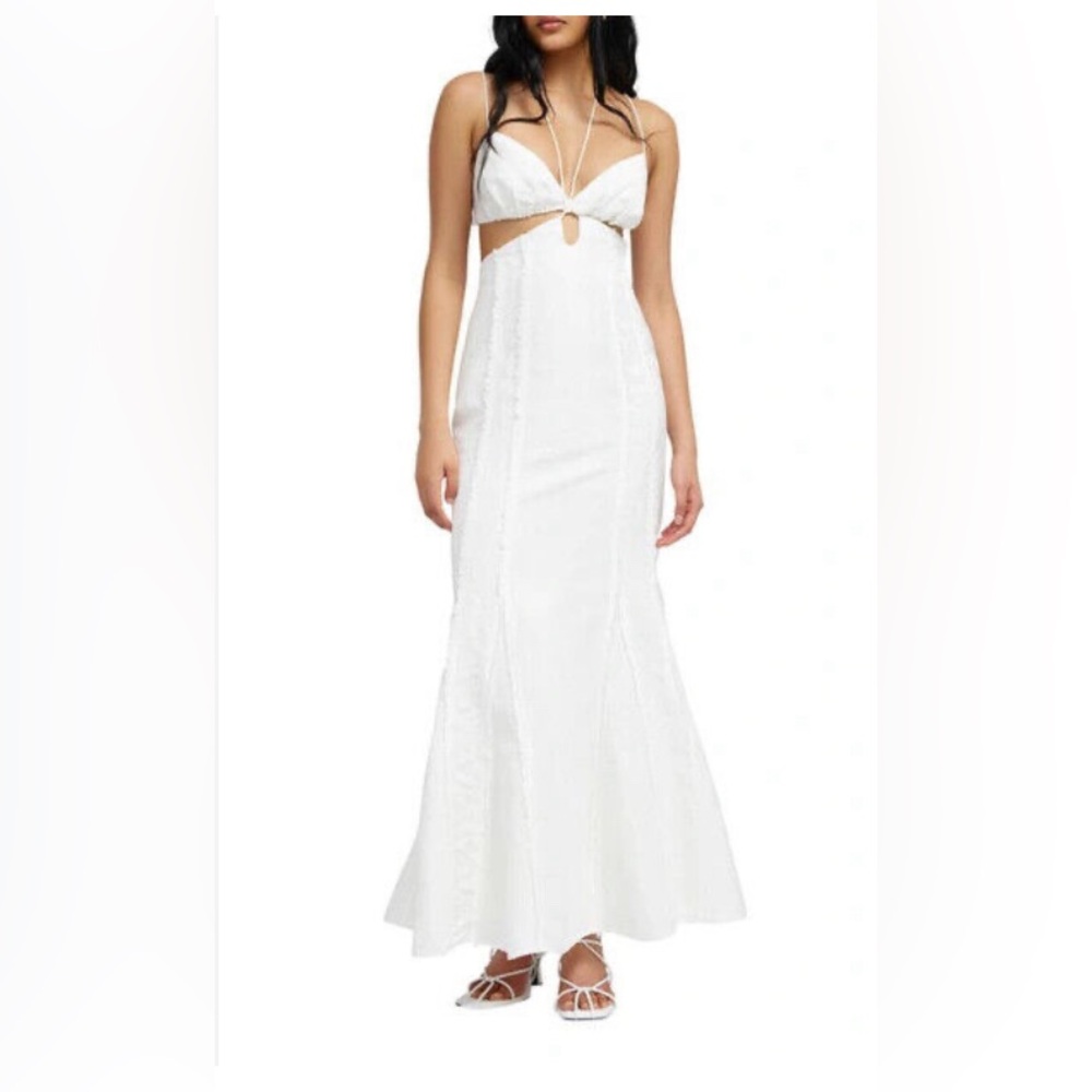 NEW SIGNIFICANT OTHER Anica Cutout Strappy Halter Neck DRESS Size 12